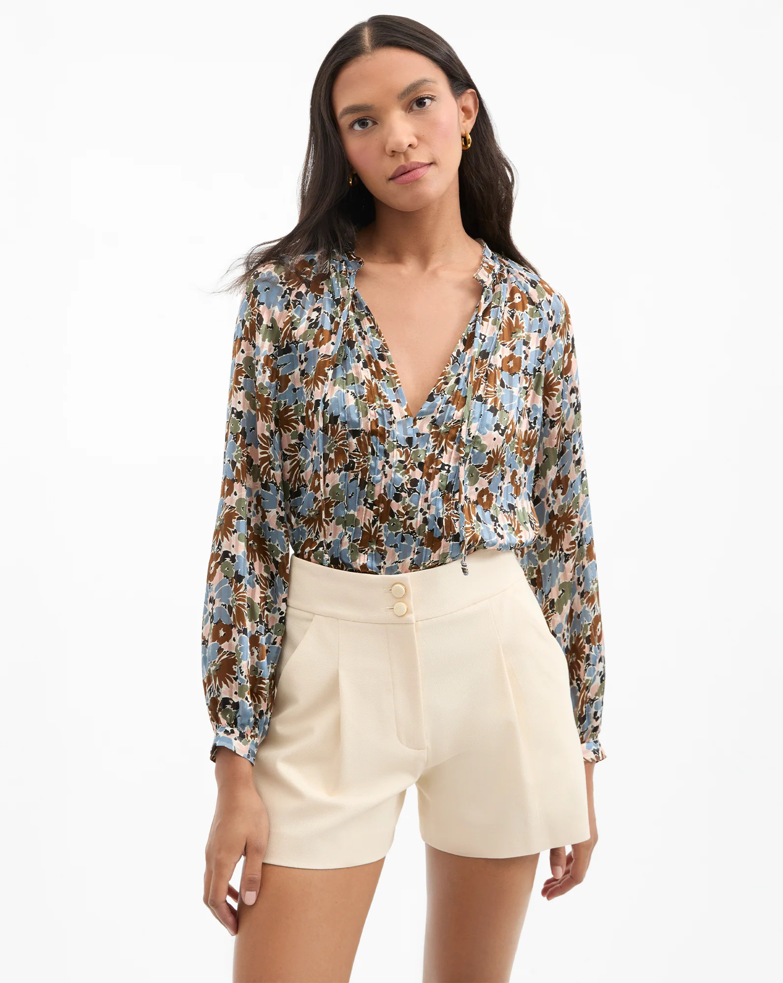 Linds Silk Blouse | Veronica Beard