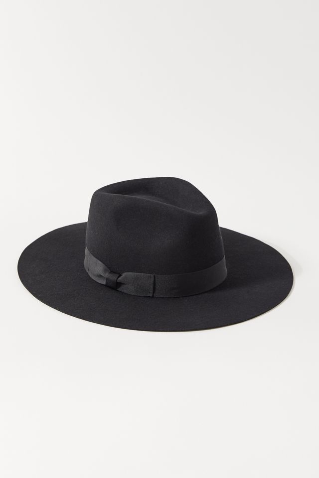 UO Flat Brim Felt Fedora | Urban Outfitters (US and RoW)