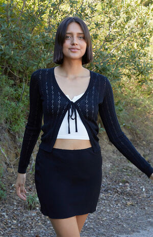 John Galt Black Sephira Mini Skirt | PacSun | PacSun