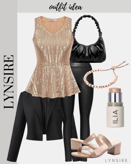 Holiday Outfits - Get ready to dazzle on New Year's Eve with a sparkly outfit! With a chic top a night of glamour and celebration. Shine your way into the new year with style!

#LTKHoliday #LTKstyletip #LTKparties
