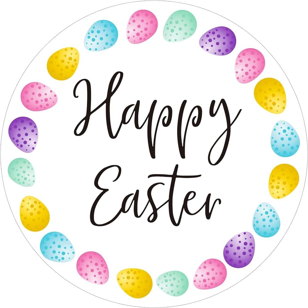 Easter Gift Stickers,Easter Eggs Stickers,120Pcs 2Inch Happy Easter Day Tags Stickers Bulk,Self-A... | Amazon (US)