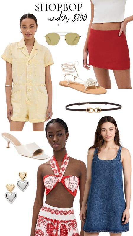 My under $200 picks. I included the butter yellow romper from two retailers as it seems to be selling out. 