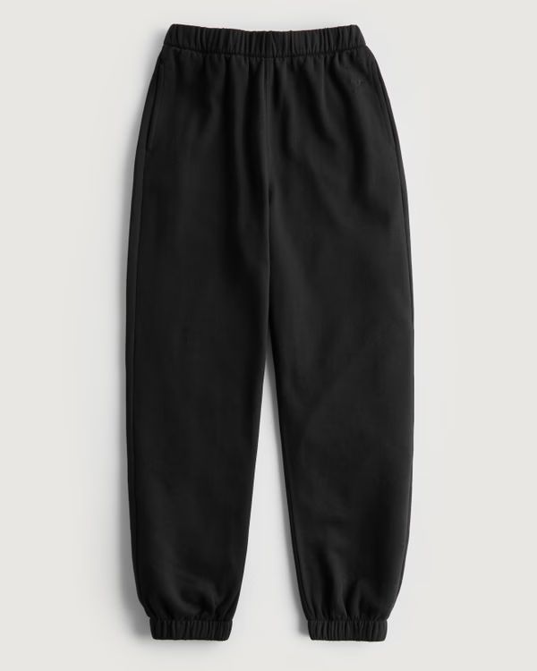 Feel Good Adjustable Rise Fleece Dad Joggers | Hollister (US)