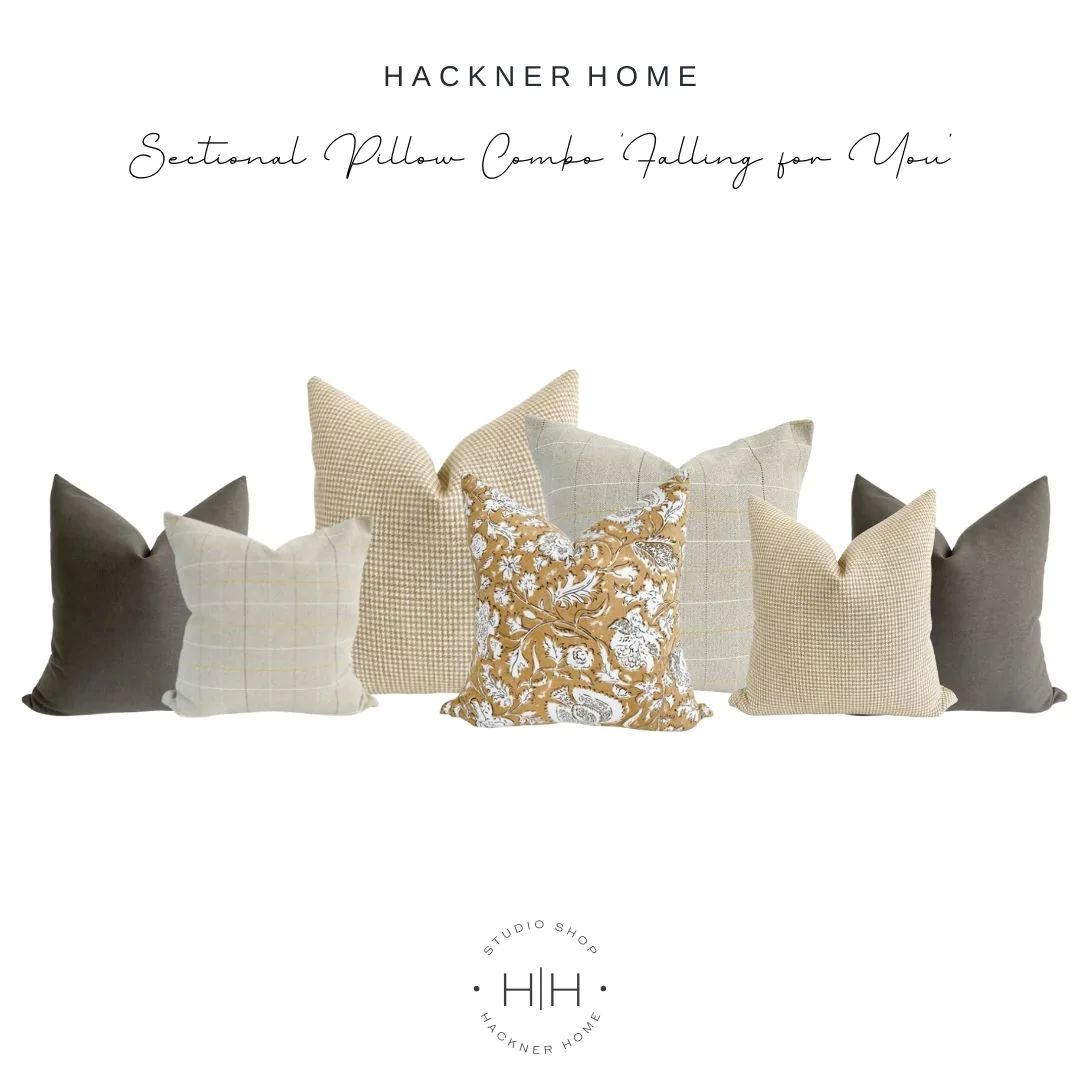 Sectional Pillow Combo 'Falling for You' | Hackner Home (US)