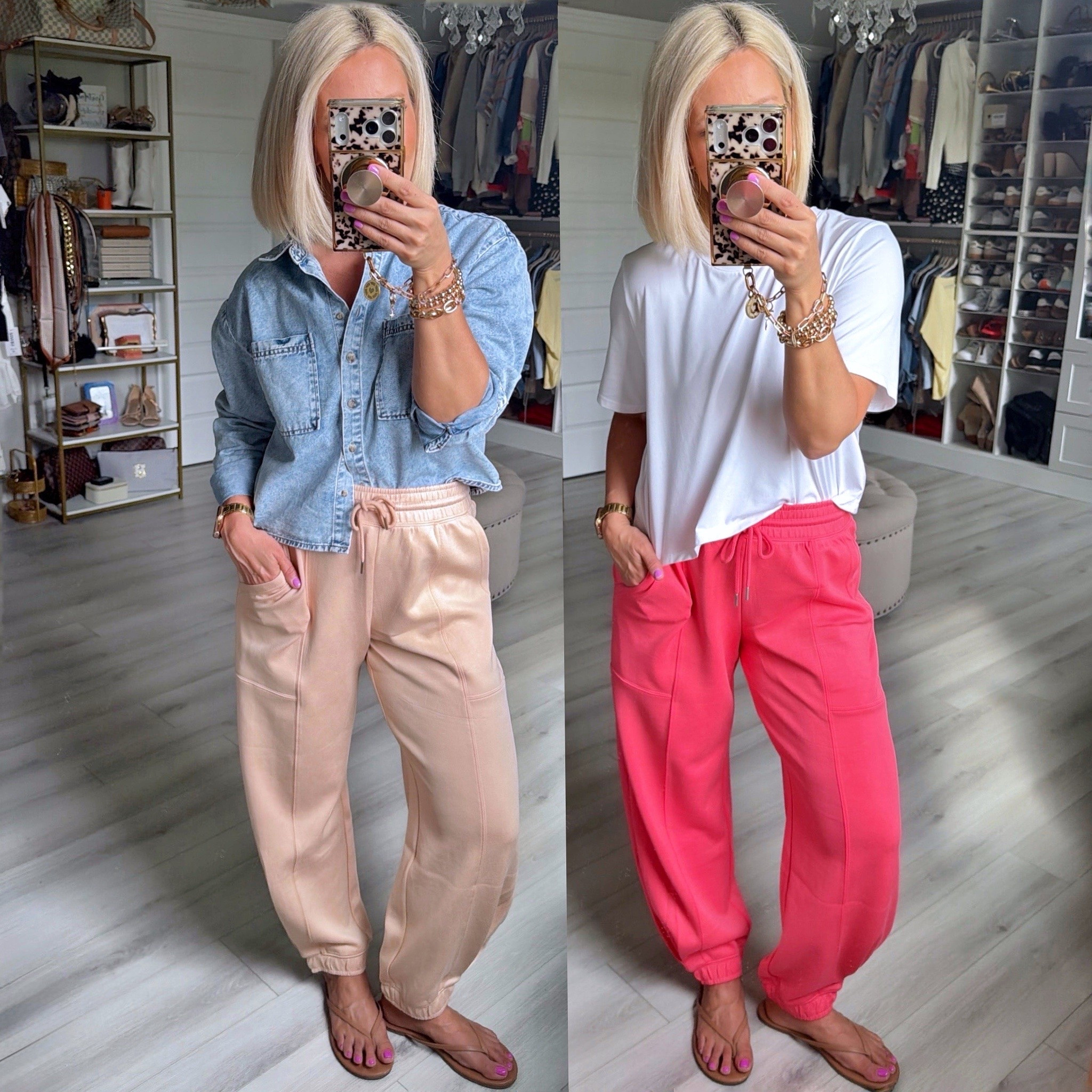 I love these joggers so when I saw the new colors I grabbed them ASAP!!! I love the fit and the scuba knit material!!
⬇️⬇️⬇️
Joggers small
Top medium

#LTKSaleAlert #LTKSeasonal #LTKootd