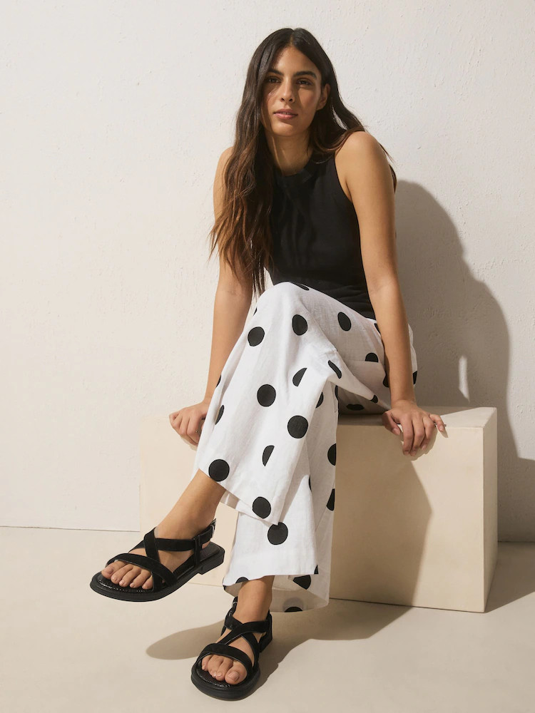 Buy Black Forever Comfort® Cross Strap Sandals from Next Ireland | Next EU