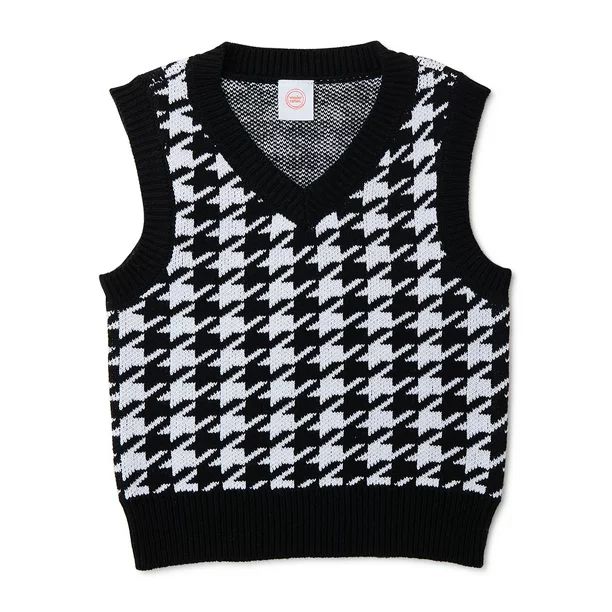 Wonder Nation Girls Sleeveless Sweater Vest, Sizes 4-18 & Plus - Walmart.com | Walmart (US)
