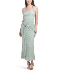 Luli Waist Sash Halter Maxi Dress | TJ Maxx
