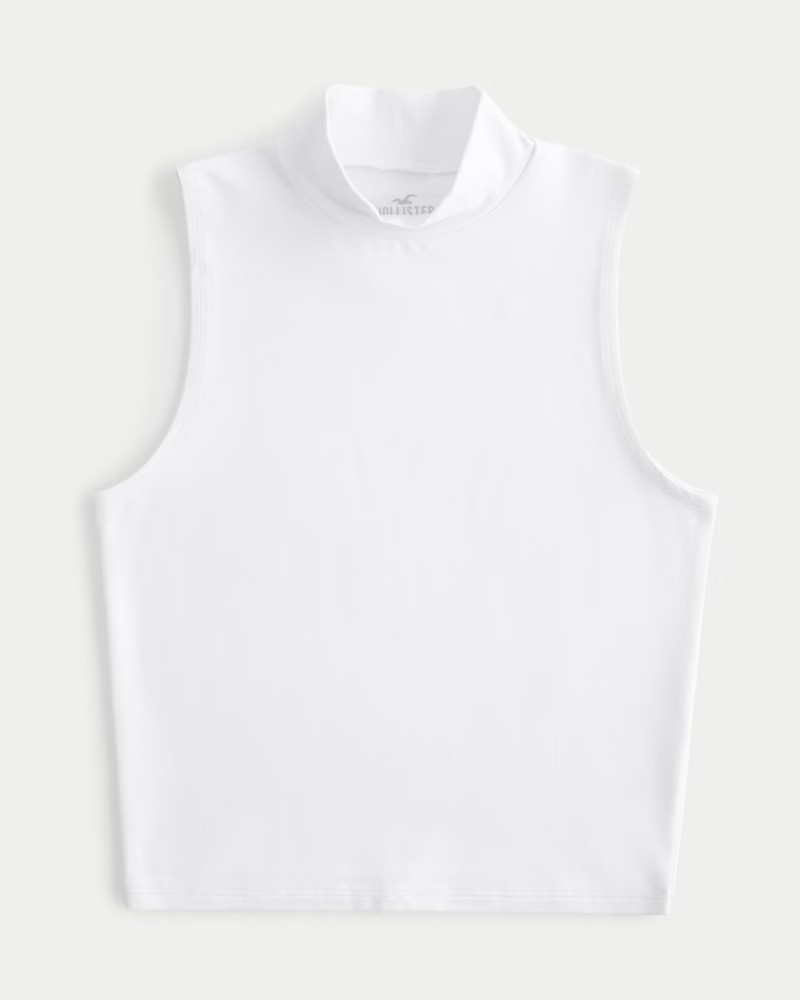 Seamless Fabric Sleeveless Mock-Neck Top | Hollister (US)