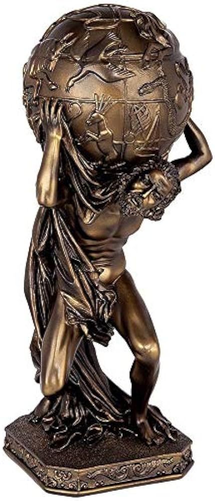 Design Toscano Atlas, Greek Titan Holding The Astronomy Globe Statue | Amazon (US)