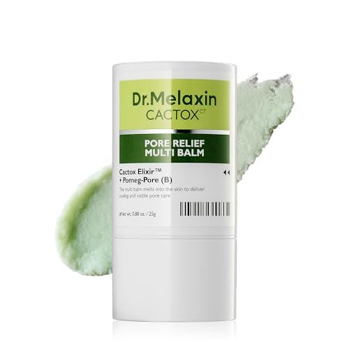 Dr.Melaxin Cactox Pore Relief Multi Balm Stick – Cooling & De-Puffing, Pore Tightening, Reduces Puffy Skin & Enlarged Pores, Instant Cooling Skin care Balm | Amazon (US)