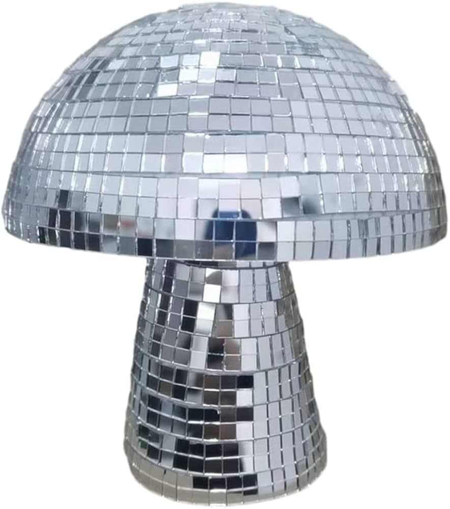Mushroom Disco Ball, Creative Mirror Disco Ball, Silver Reflective Mushroom Shape Decorations for... | Amazon (CA)