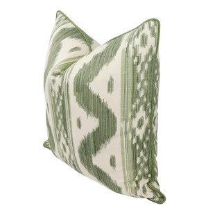 READY TO SHIP Quadrille Bali Hai pillow cover in Sea Green on Tint 2020-03 // Designer pillow // ... | Etsy (US)