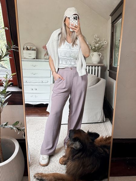Amazon trouser outfit 
Summer outfit
Crochet top
Amazon fashion finds
Look for less trousers
Abercrombie lookalike pants


#LTKFindsUnder50