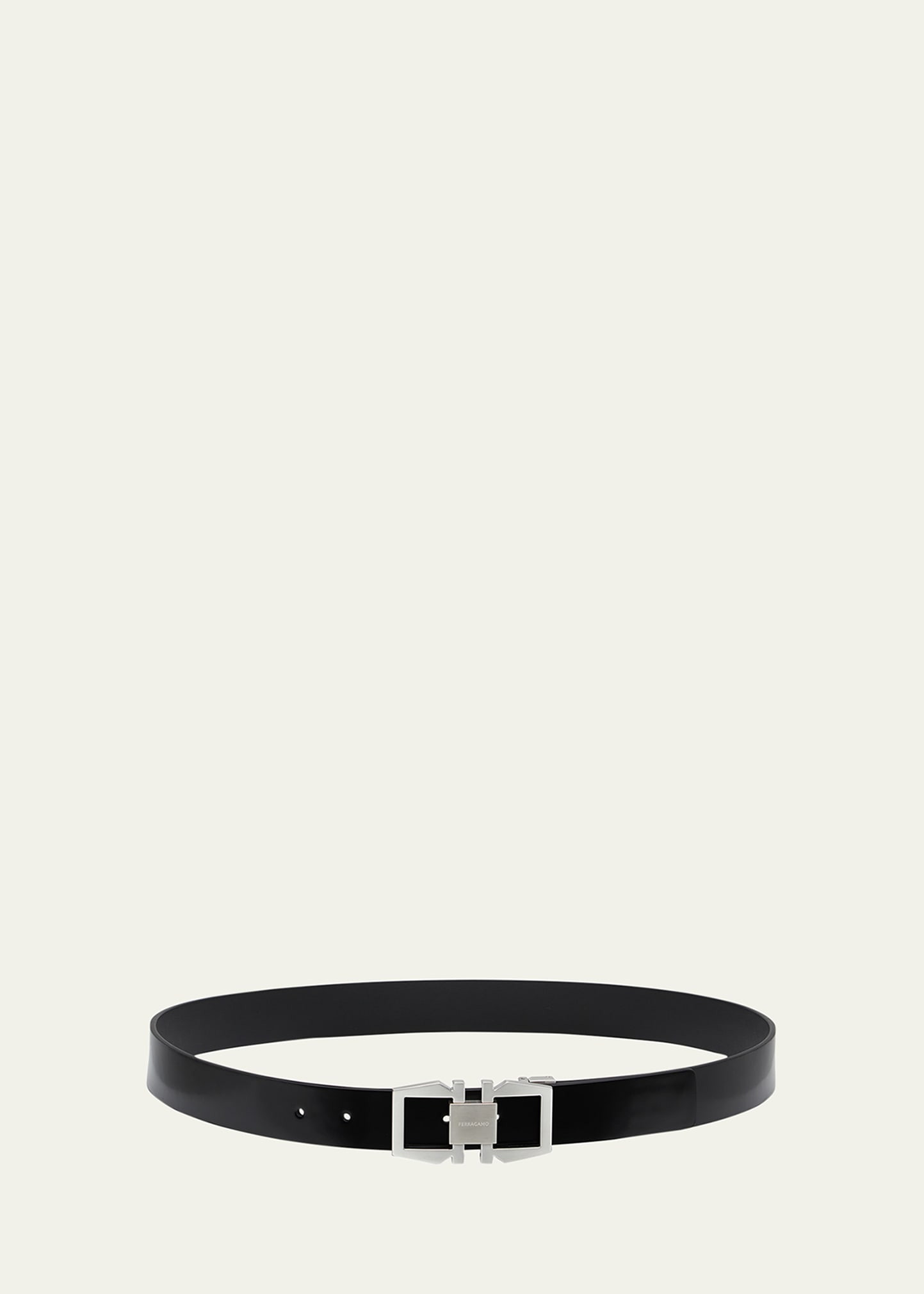 Ferragamo Men Gancini Buckle Leather Belt | Bergdorf Goodman