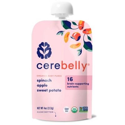 Cerebelly Clean Label Project Purity Award Winning  Spinach Apple Sweet Potato Organic Baby Food ... | Target