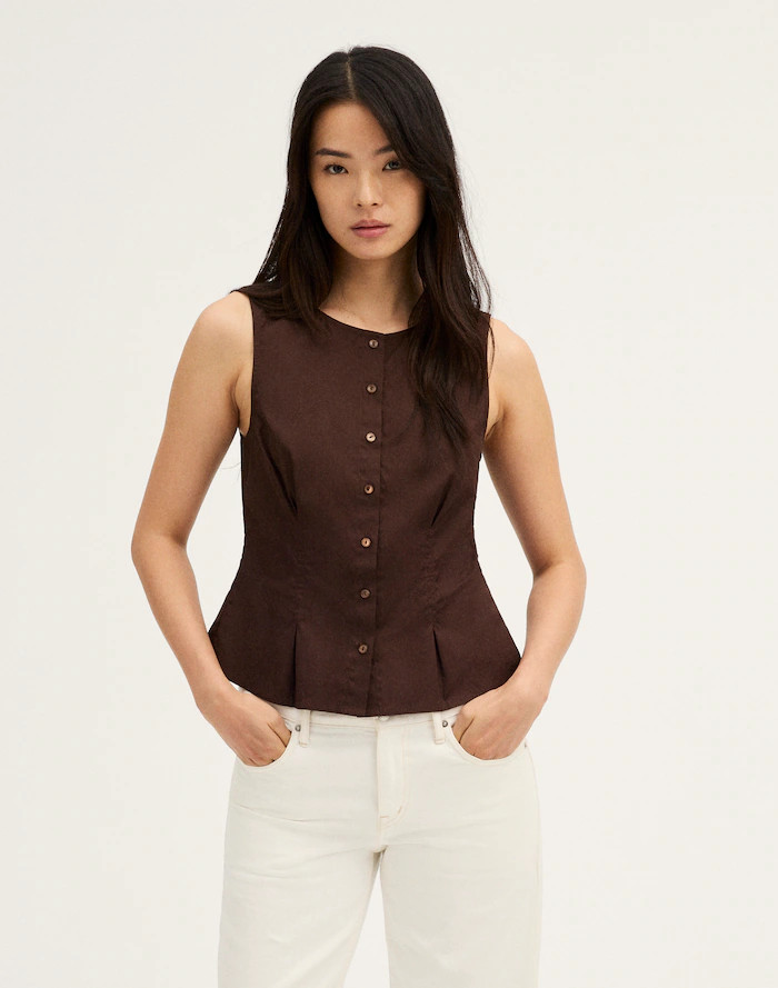 The Rosalie Sleeveless Top | Madewell