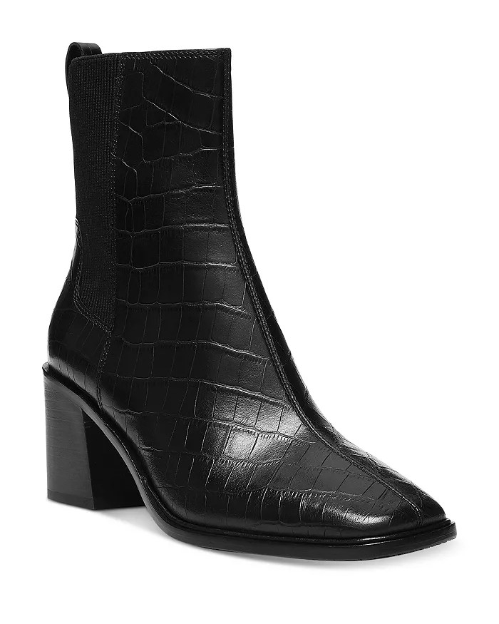 Women's Kath Crocodile Printed Mid Heel Booties | Bloomingdale's (US)