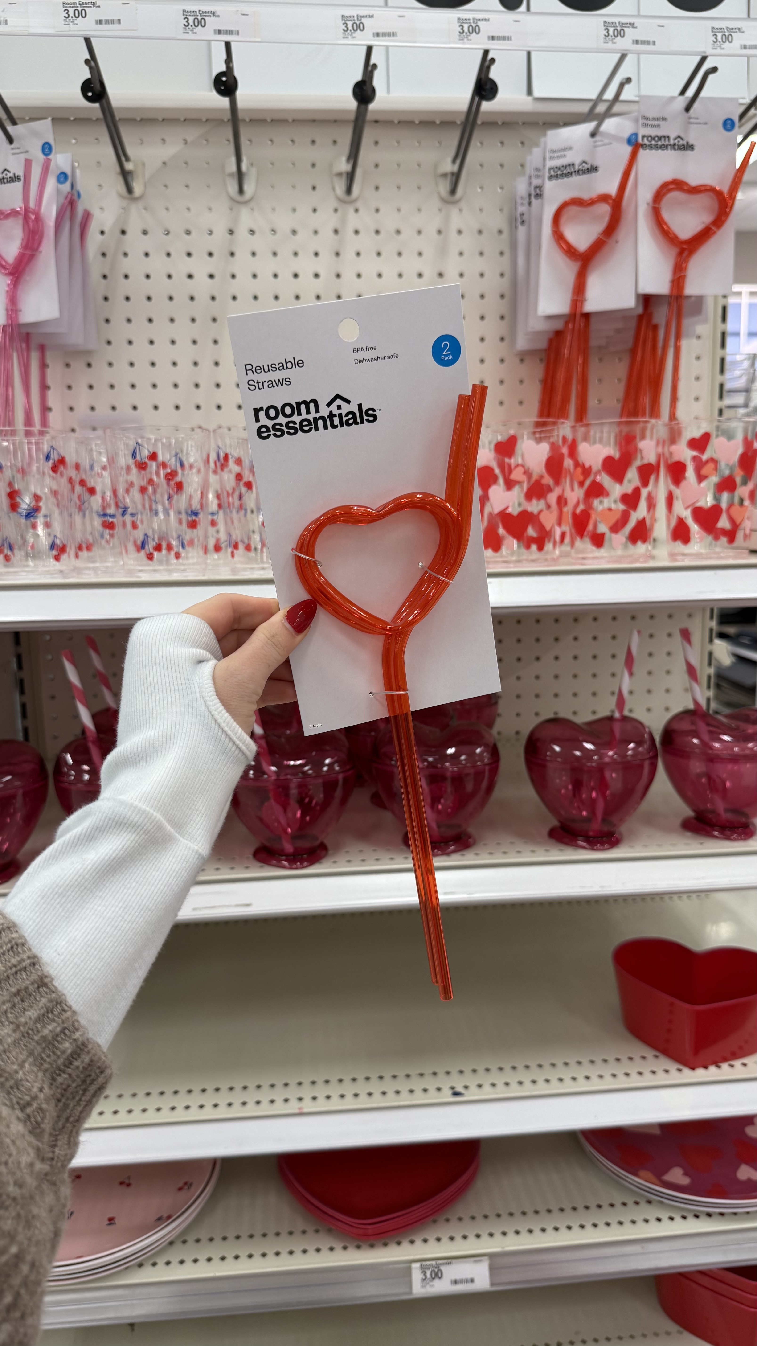 Grabbed these cute heart straws from @target for the girls Valentine’s Day baskets! They also come in pink and are a 2 pack! #valentinesday #valentinesdaybasketinspo 

#LTKGiftGuide #LTKSeasonal #LTKKids