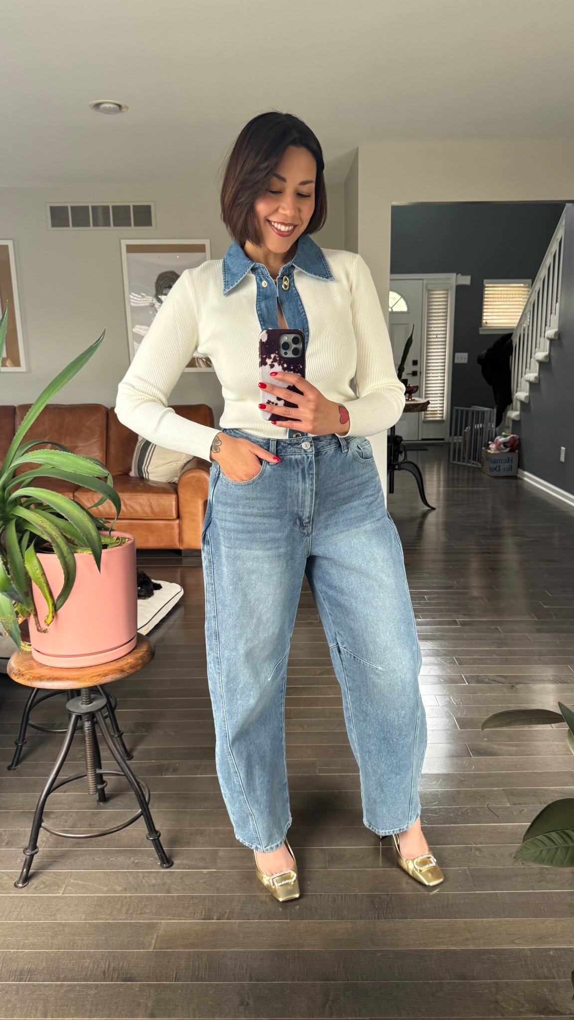 Denim look
@Commense 
Tanto el pantalón como el Top en talla Large

#LTKootd #LTKMidsize