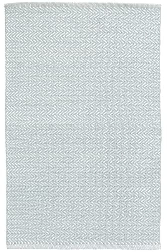 Dash and Albert Herringbone Indoor/Outdoor Area Rug - 10' x 14' Light Blue & Ivory Geometric Handwoven Washable Accent Rug Durable, Fade Resistant, High Traffic | Amazon (US)
