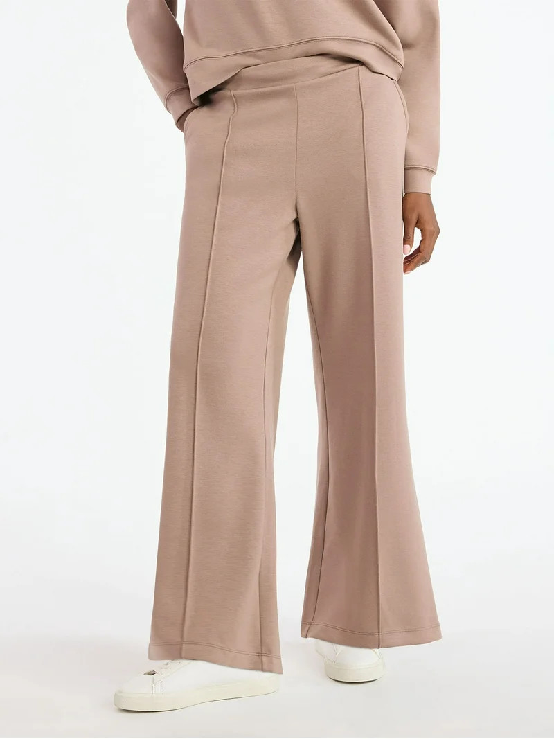 Scoop Women’s and Women’s Plus New Scubaknit Seamed Sweatpants, Regular and Short Lengths, Si... | Walmart (US)