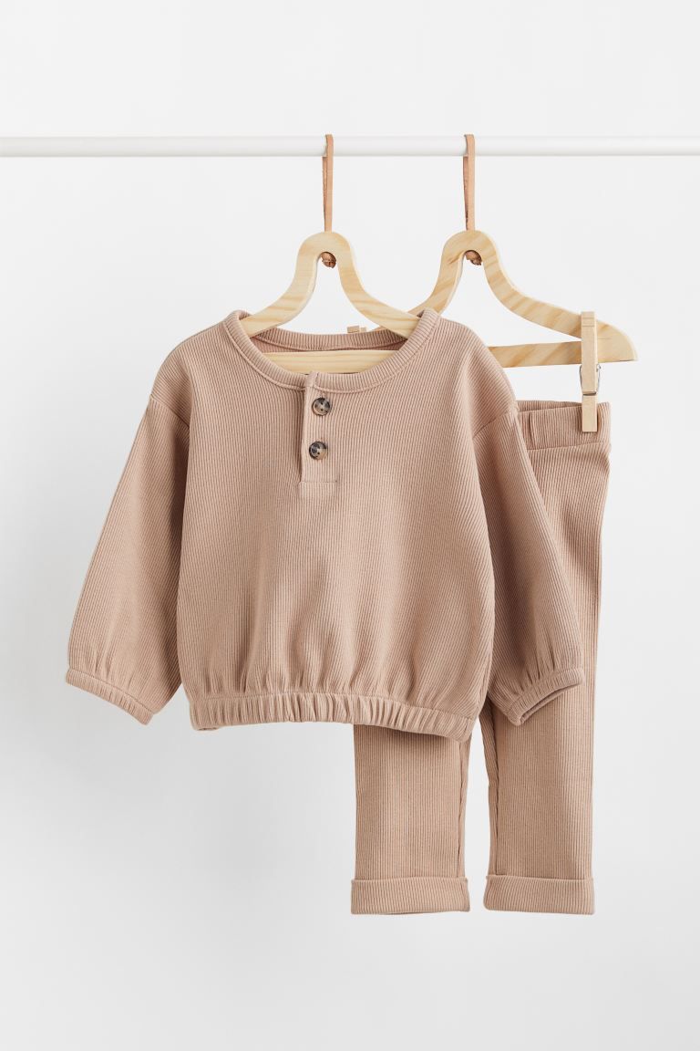 2-piece Rib-knit Set | H&M (US)