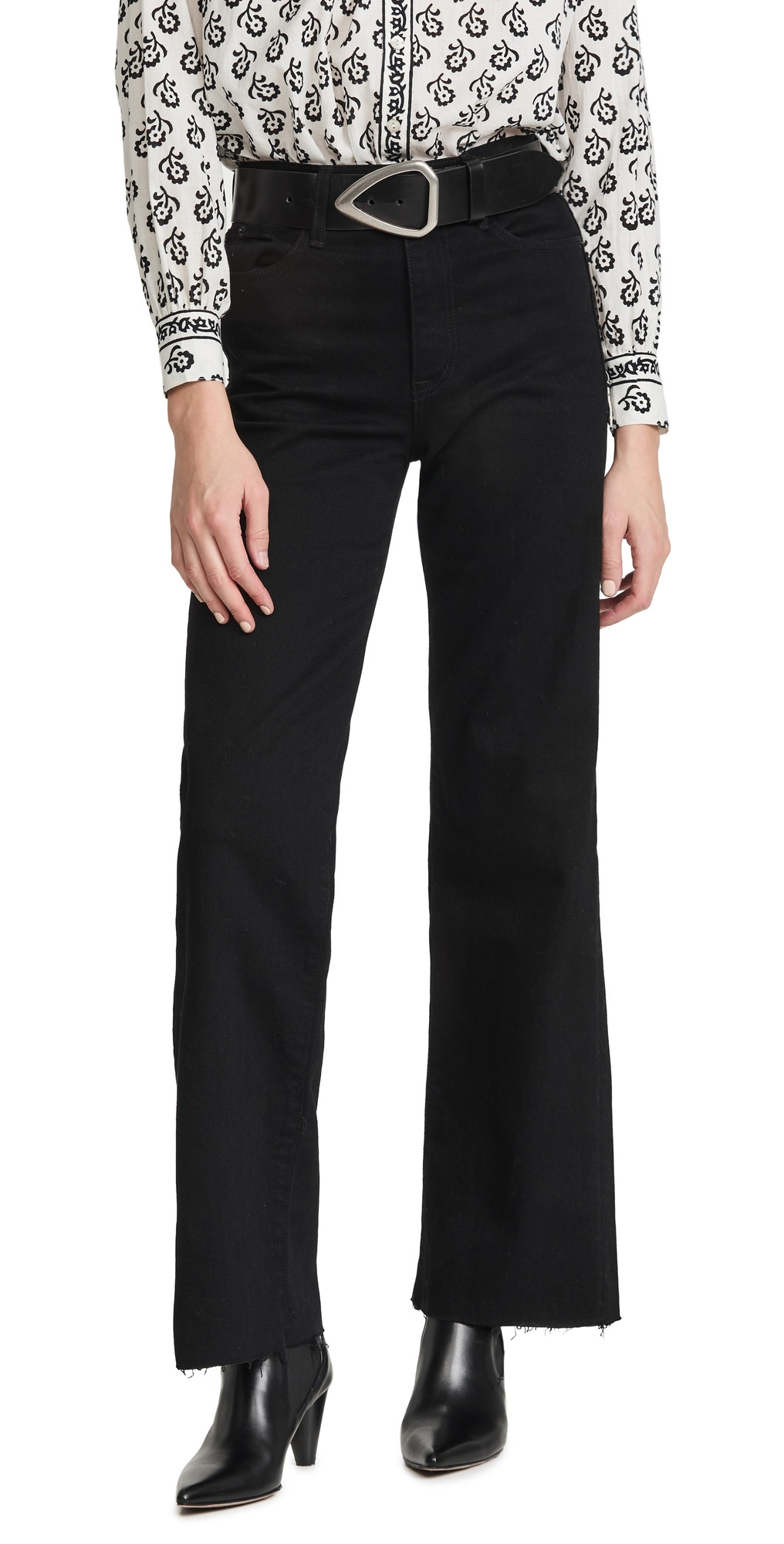 SLVRLAKE Grace Jeans Jet Black 25 | Shopbop