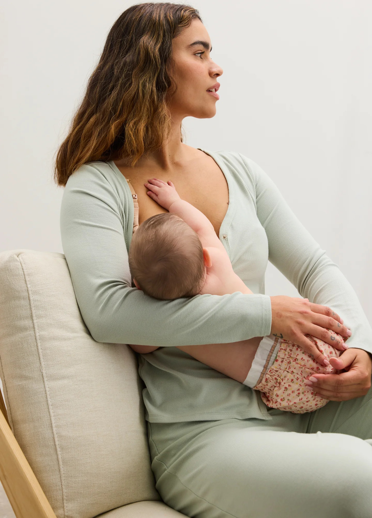 The Softest Rib Nursing Cardigan | HATCH Collection