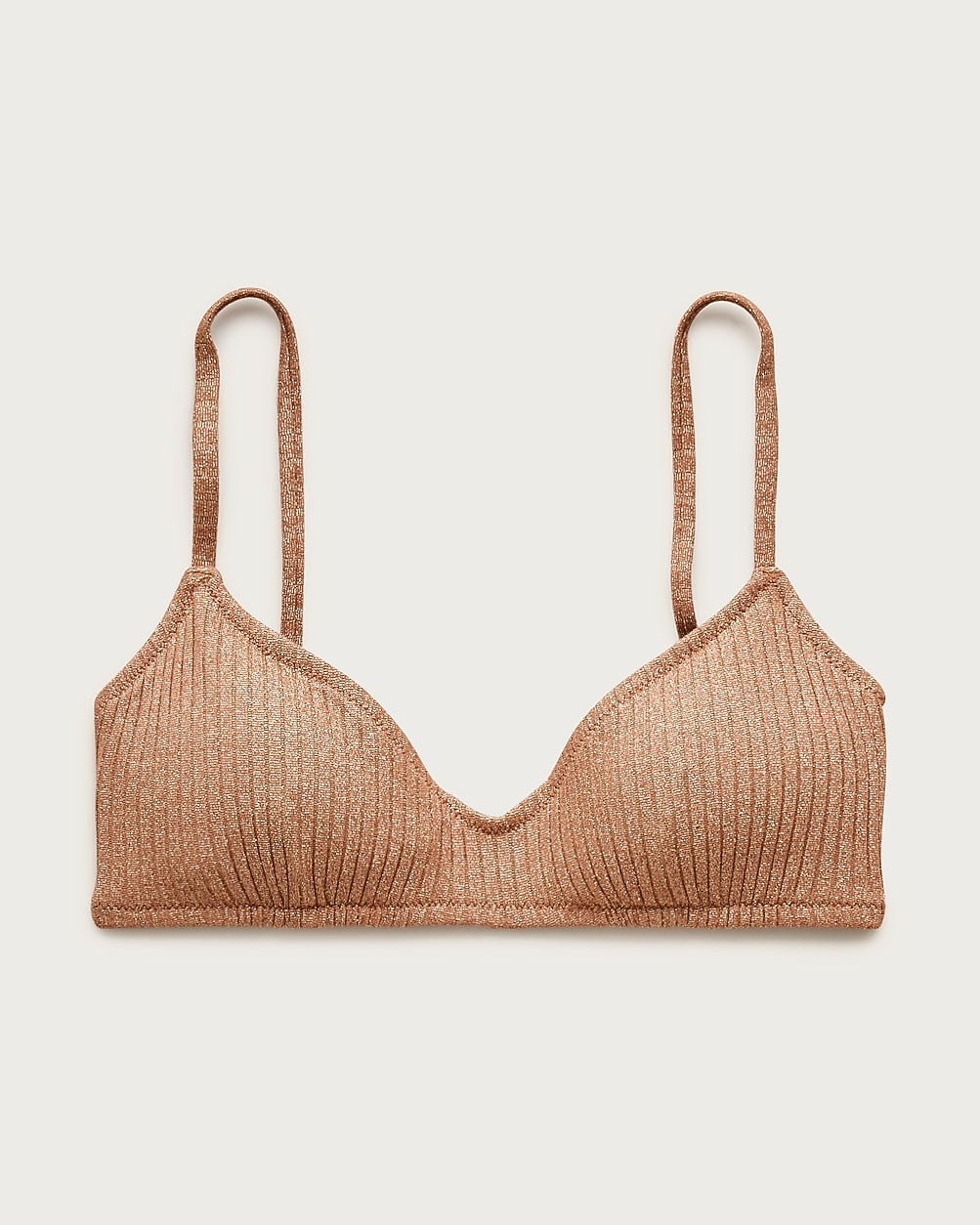 Odessa bikini top in sparkle rib | J. Crew US