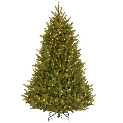 7.5' Prelit Medium Fraser Fir Artificial Christmas Tree Clear Lights - National Tree Company | Target