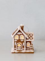 Lighted Gingerbread House Ornament | House of Jade Home