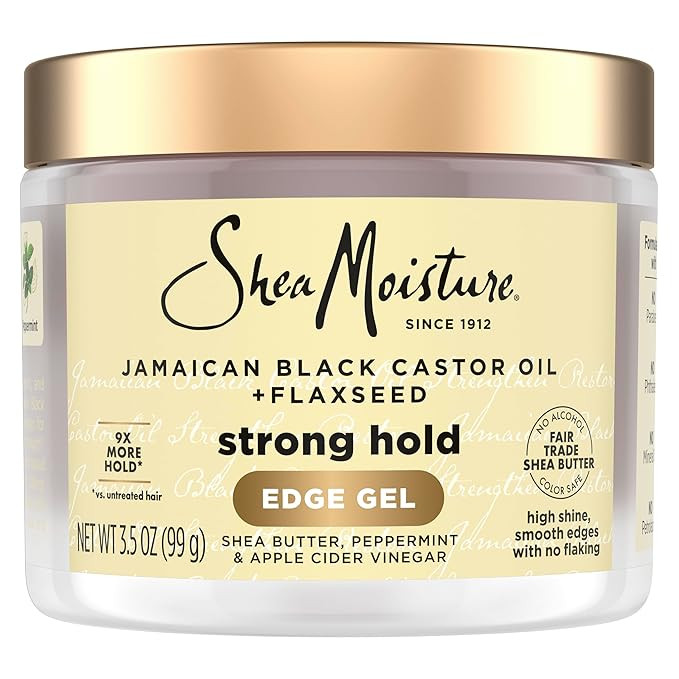 SheaMoisture Edge Control Strong Hold Gel+Flaxseed Jamaican Black Castor Oil Keeps Edges in Place... | Amazon (US)