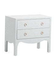 27x24 Large Swoop Linen Look Side Table | Marshalls