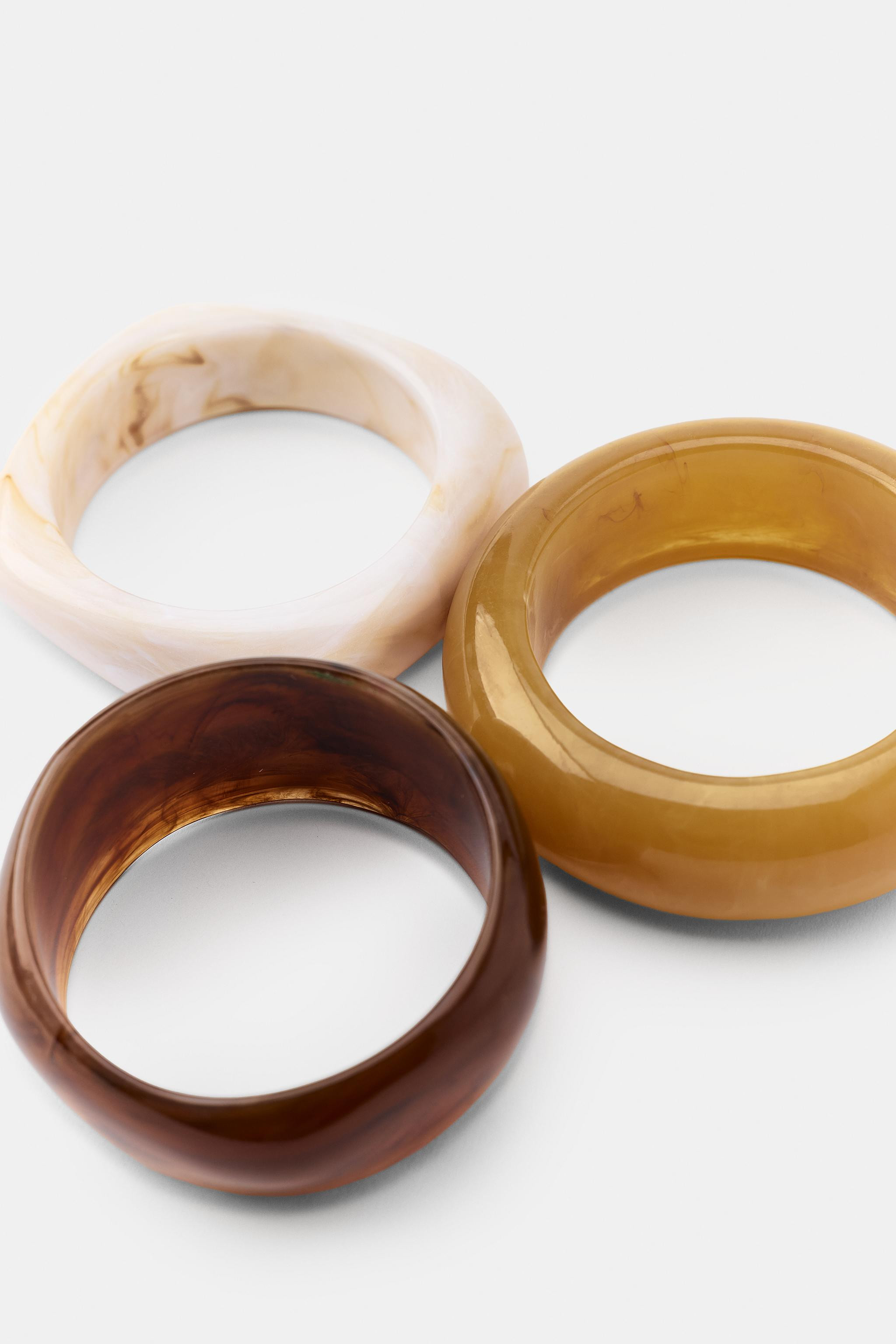3-PACK OF RIGID RESIN BRACELETS | Zara Canada