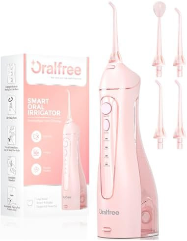 Oralfree Water flosser Teeth Picks - Dental Braces Cordless Oral Irrigator Portable Rechargeable ... | Amazon (US)