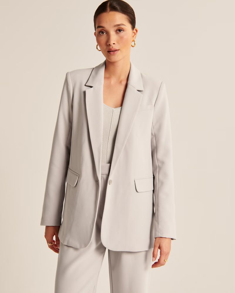 Women's Classic Suiting Blazer | Women's Coats & Jackets | Abercrombie.com | Abercrombie & Fitch (US)