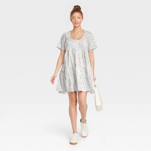 Women's Short Sleeve Tiered Dress - A New Day™ | Target