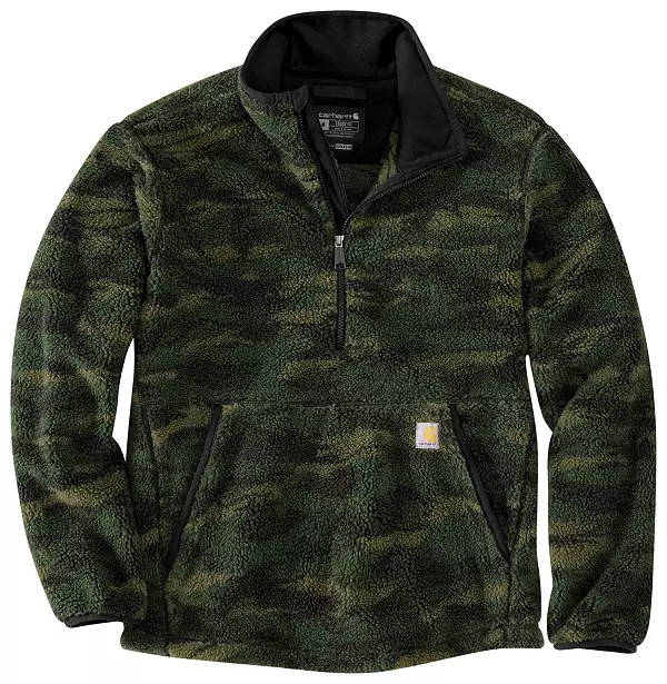 Carhartt Men's Quarter-Zip Sherpa Pullover Sweatshirt | Dick's Sporting Goods | Dick's Sporting Goods