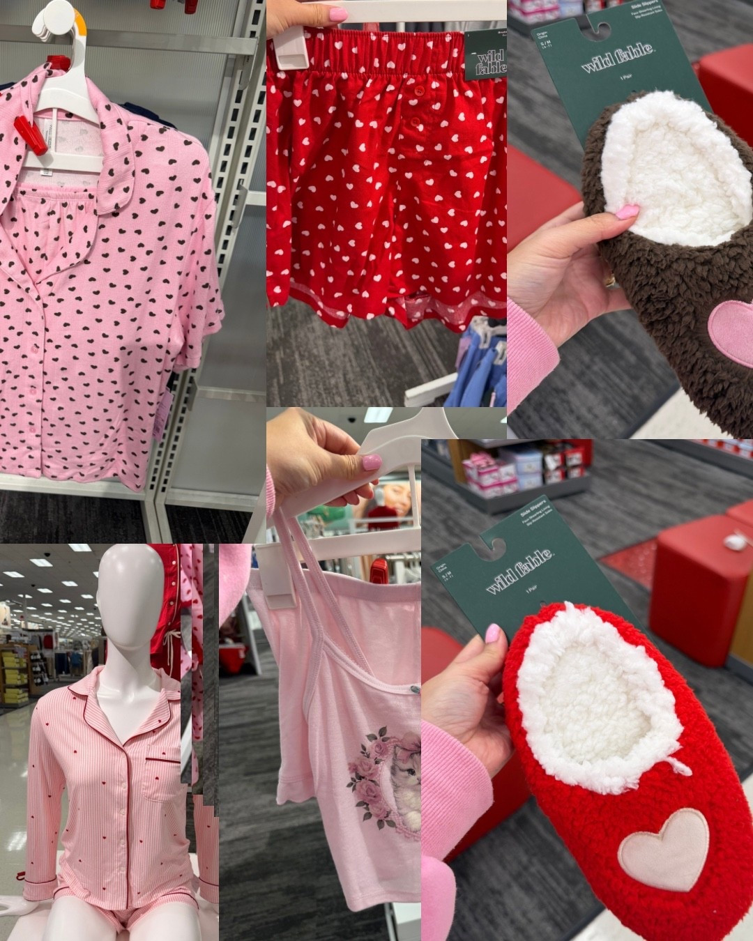 Target Valentine’s Day pj’s 
