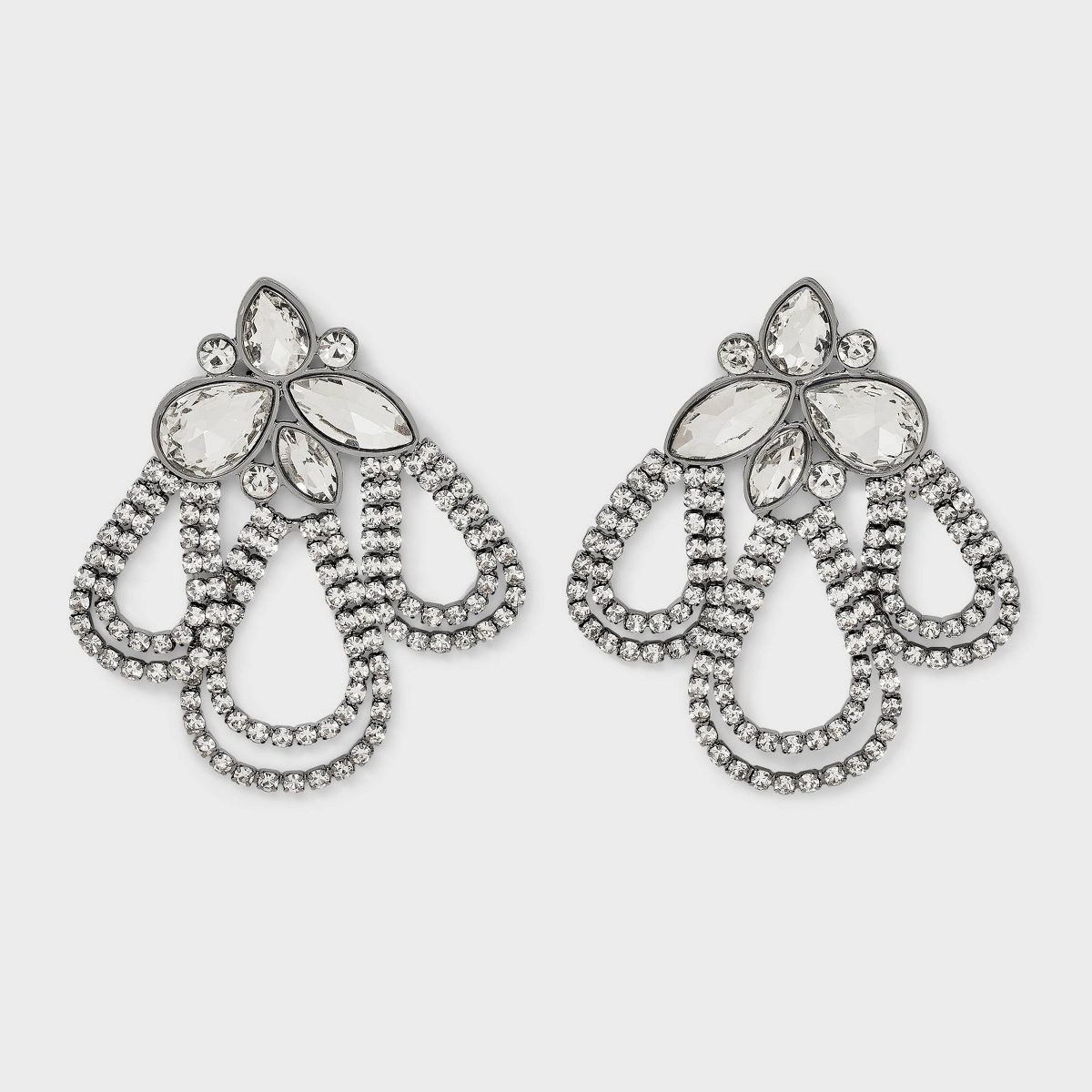Post Rhodium Earrings - A New Day™ Clear | Target