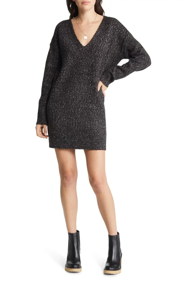 Treasure & Bond Oversize Long Sleeve Sweater Dress | Nordstrom | Nordstrom