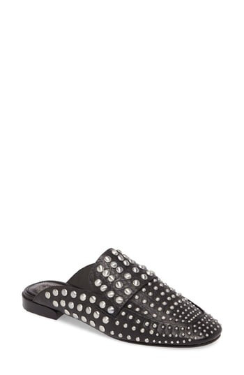 Women's Vince Camuto Sessa Studded Loafer Mule, Size 5 M - Black | Nordstrom