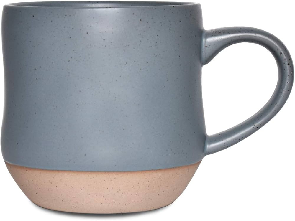 Bosmarlin Large Stoneware Speckled Coffee Mug, Big Ceramic Tea Cup, 17 Oz, Dishwasher and Microwa... | Amazon (US)