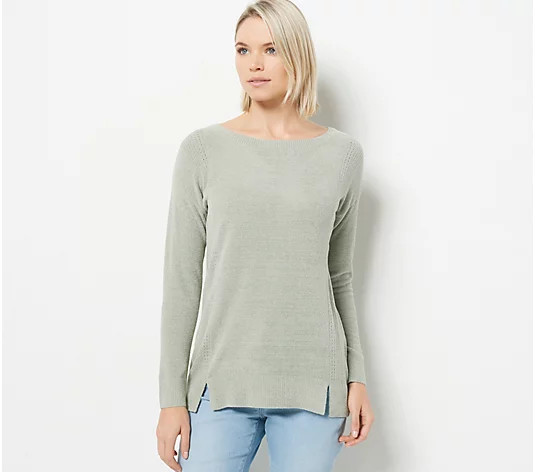 Barefoot Dreams CozyChic Ultra Lite Dockside Pullover - QVC.com | QVC