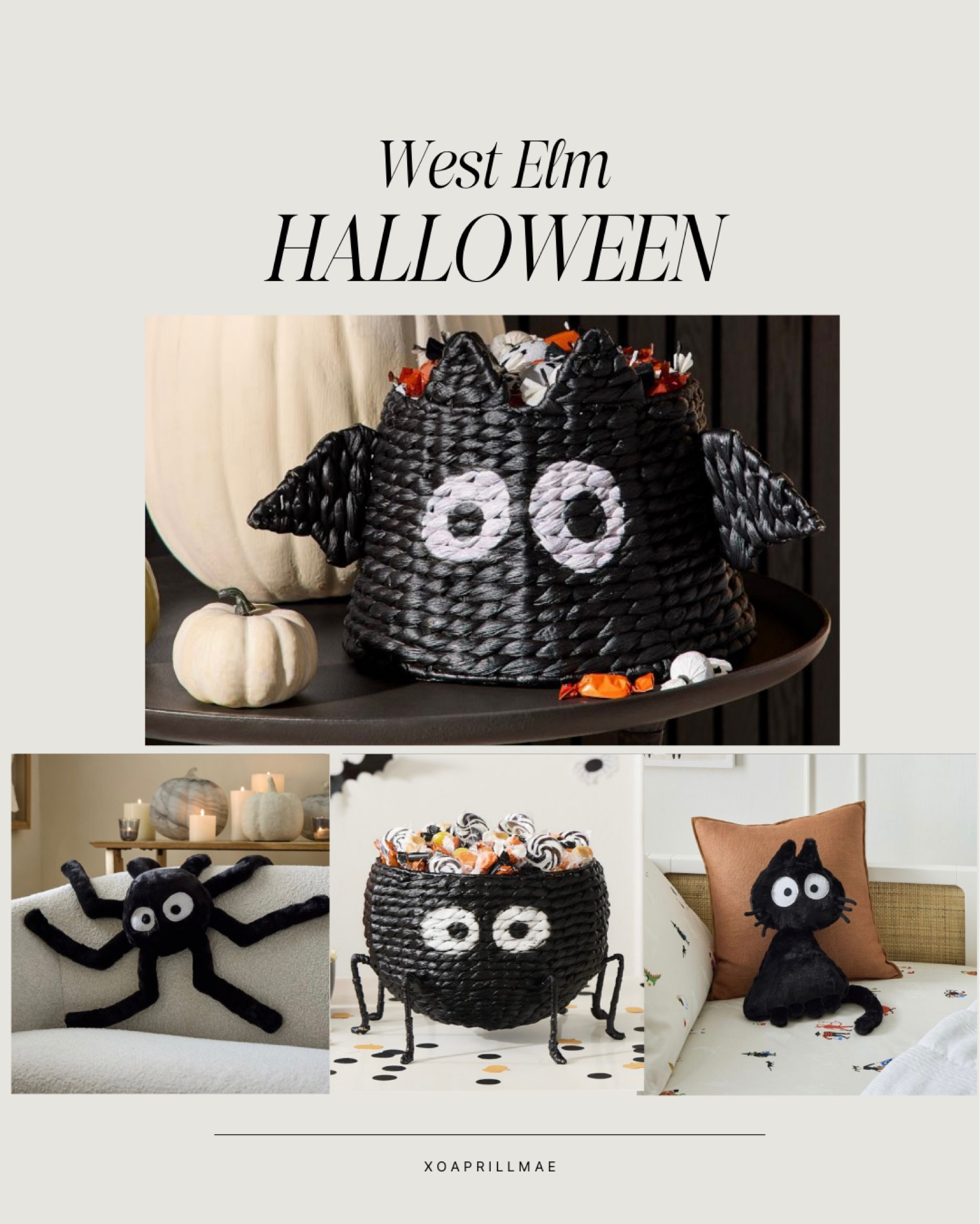 West Elm Halloween decor

Halloween cat pillow | candy bowl | spider pillow 

#LTKHome #LTKSeasonal