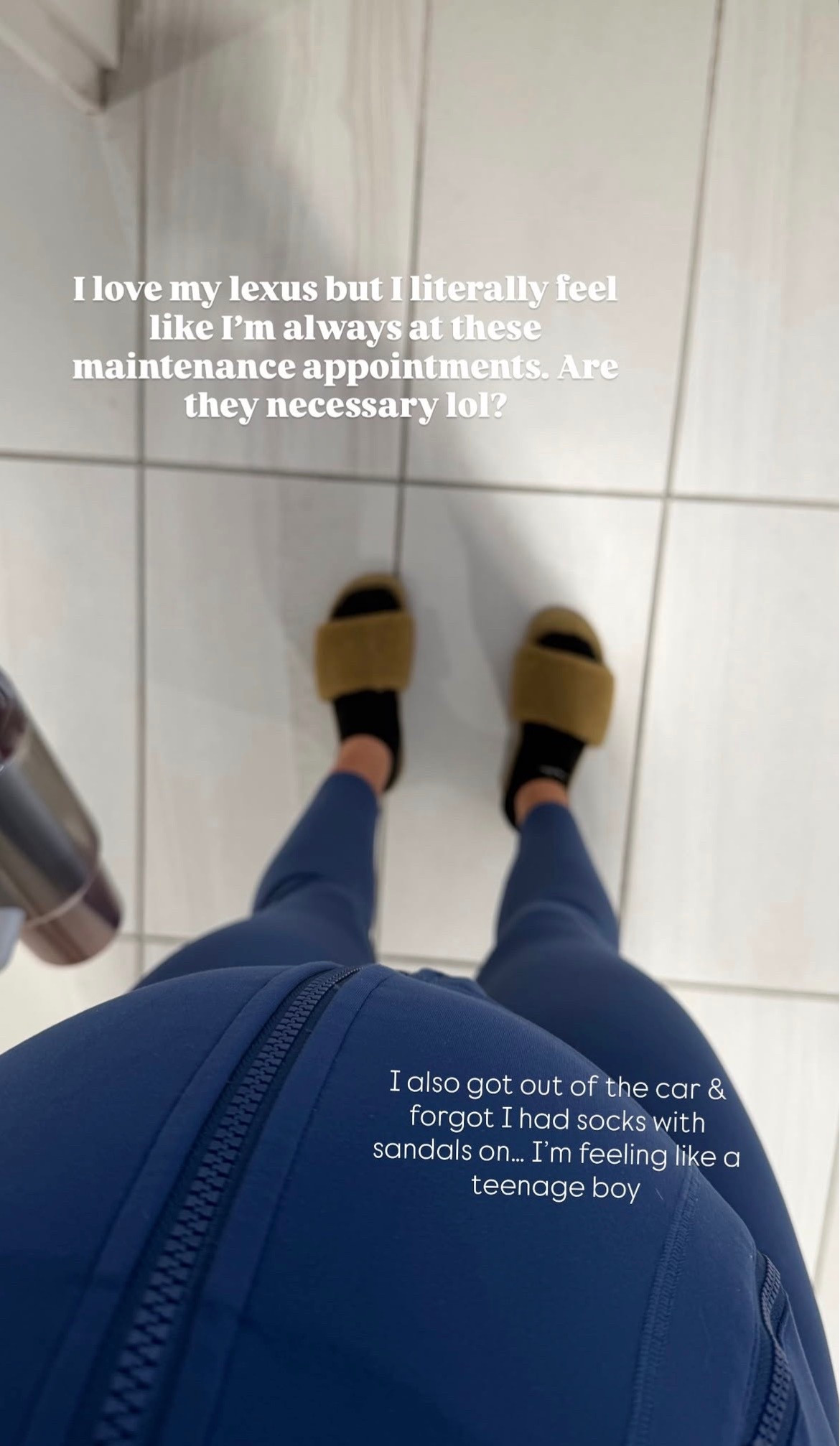 Lululemon blue look today. I’m feeling like a teenage boy with socks and sandals 😂

#LTKSeasonal #LTKfitnessgoals #LTKootd