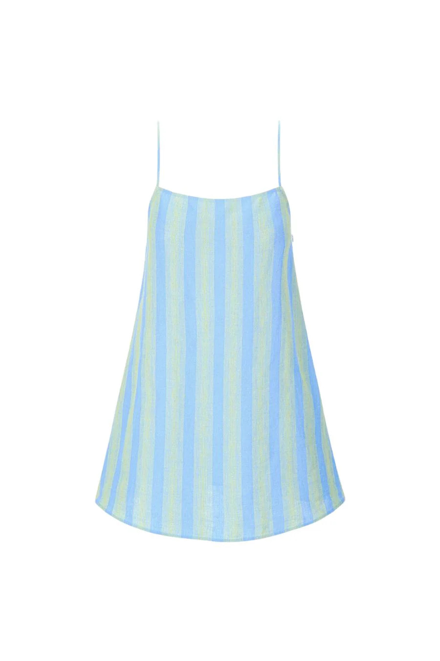 Laura Linen Mini Dress in Seaport Stripe | Bunny & Babe