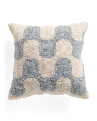 16x16 Hooked Waves Pillow | TJ Maxx