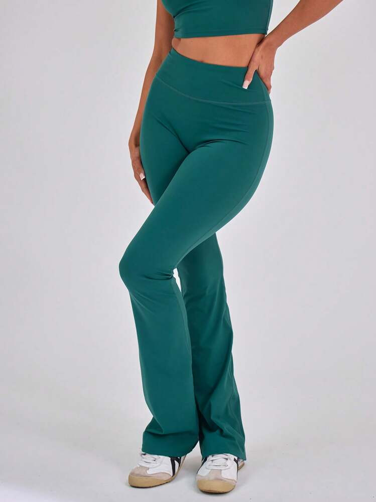 Musera Sport High Waisted Sculpt Flare Sports Leggings Only | SHEIN